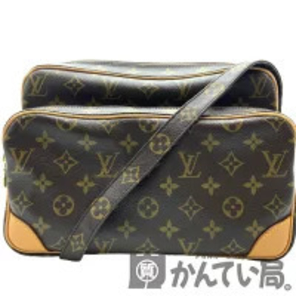 LOUIS VUITTON Monogram Nile Shoulder Bag Crossbody Brown